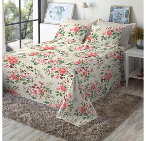 Jogo de Cama Queen Size 130 Fios Fiori - Vania (7316-3)