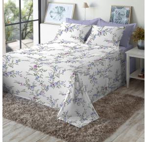 Jogo de Cama Queen Size 180 Fios Fiori - Carmen (7379)