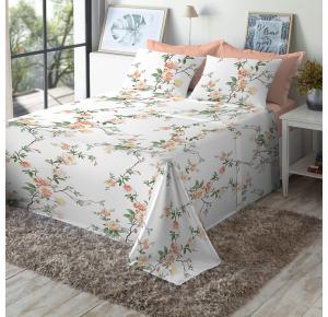 Jogo de Cama Casal 180 fios Fiori - Bia II (7488-3)