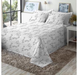 Jogo de Cama Queen Size 150 Fios Fiori -  Yan (7619)