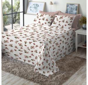 Jogo de Cama Queen Size 180 Fios Fiori - Yasmin (7816)